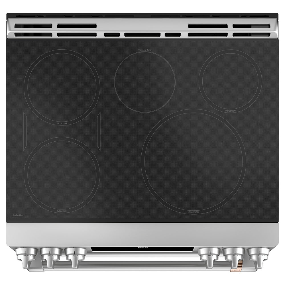 6.7 CuFt Smart Convection Slide-In Double Oven Range in Stainless Steel