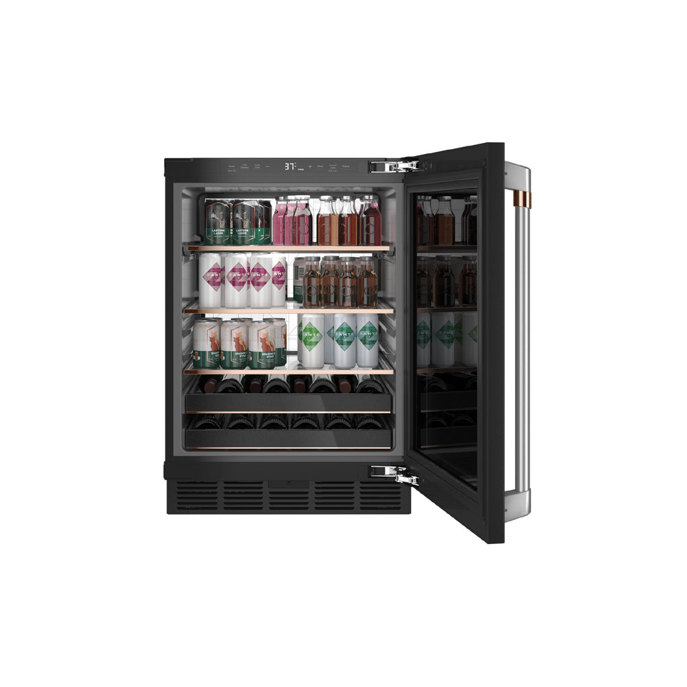 5 Cu Ft 14-Bottle Wine and 126-Can Beverage Center - Matte Black