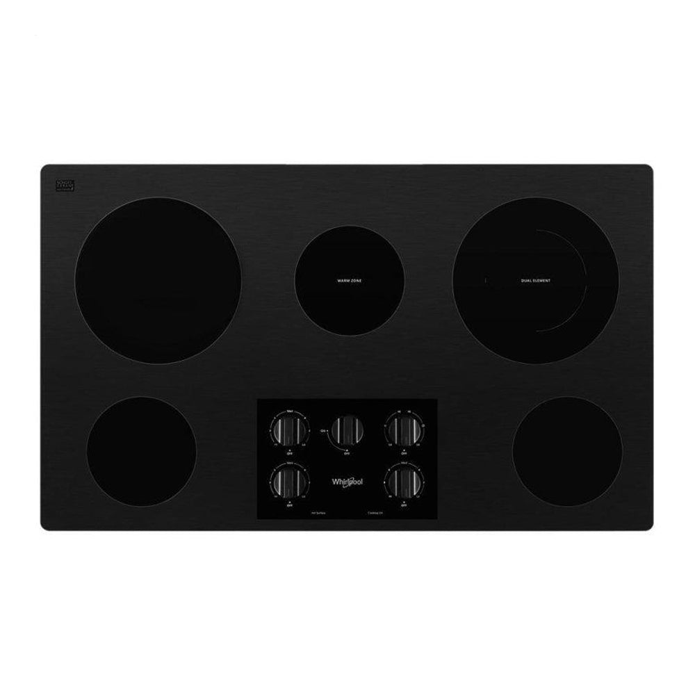 36-Inch 5 Element Ceramic Radiant Electric Cooktop In Black