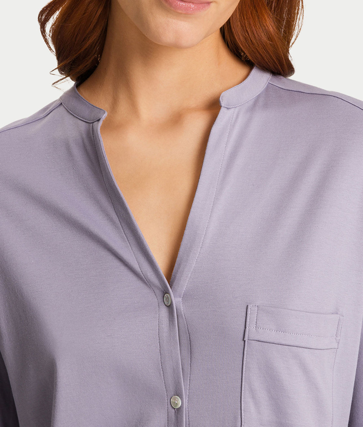 Pure Essence Button Front Soft Cotton Pajama Set