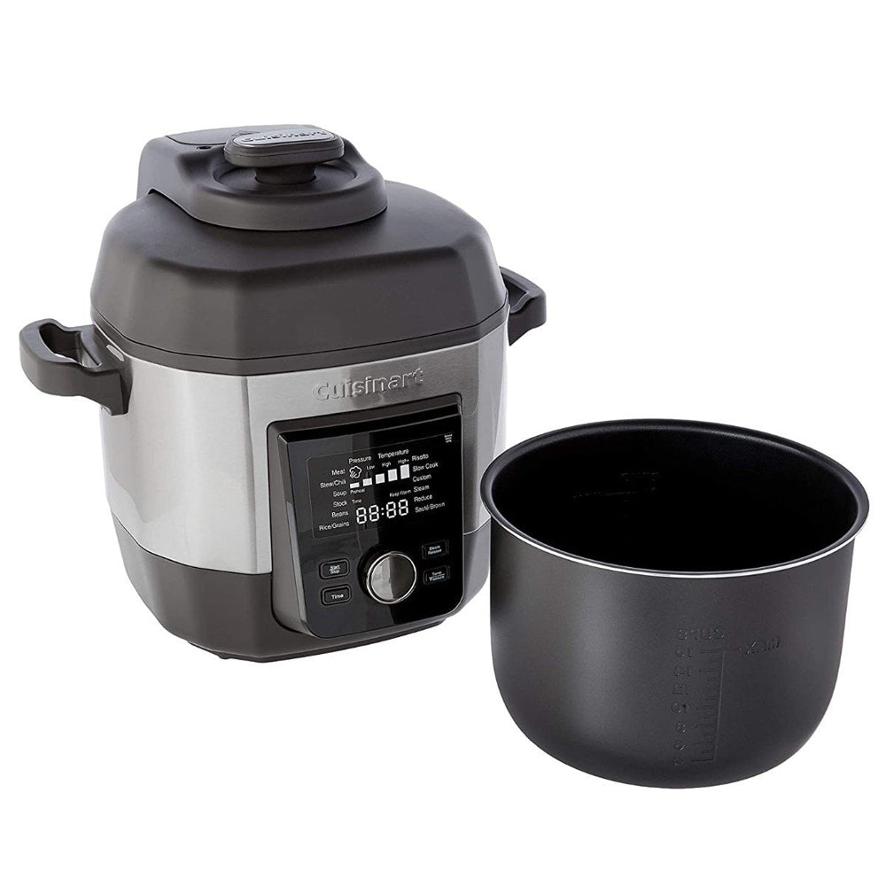 12-in-1 Multicooker, 6 Quart - Stainless Steel and Black