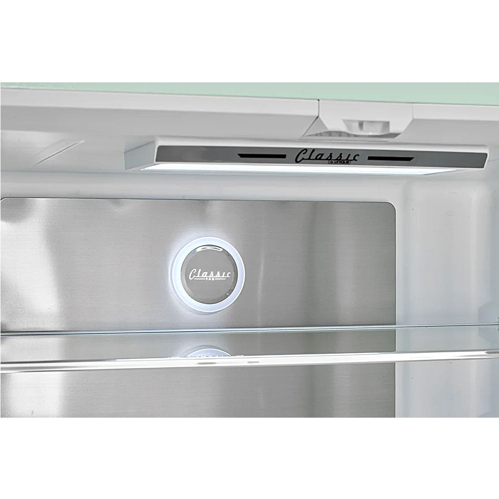21.4 CuFt Wide Counter Depth Refrigerator in Summer Mint Green