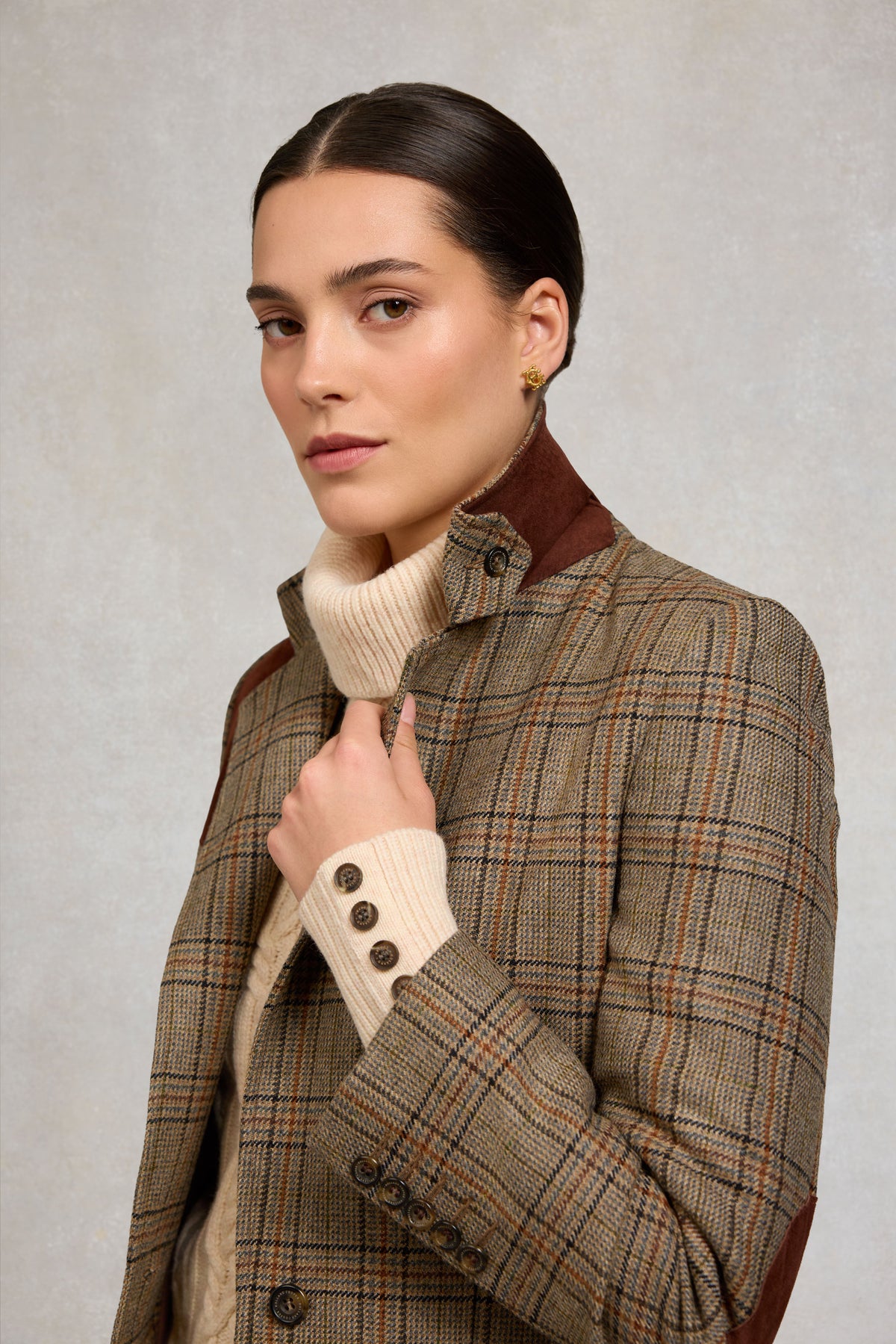 Single Breasted Field Blazer (Bourbon Tweed)