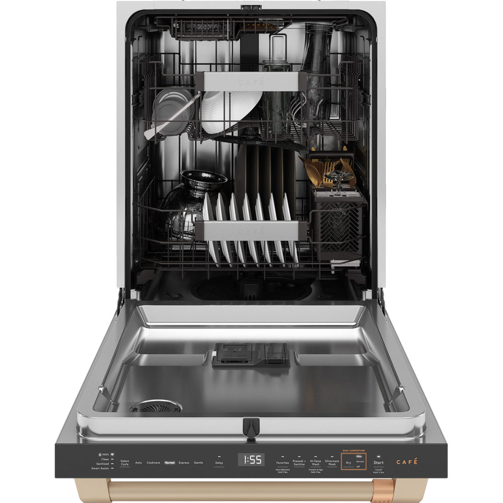 39 dBA CustomFit Stainless Interior Smart Dishwasher in Matte White