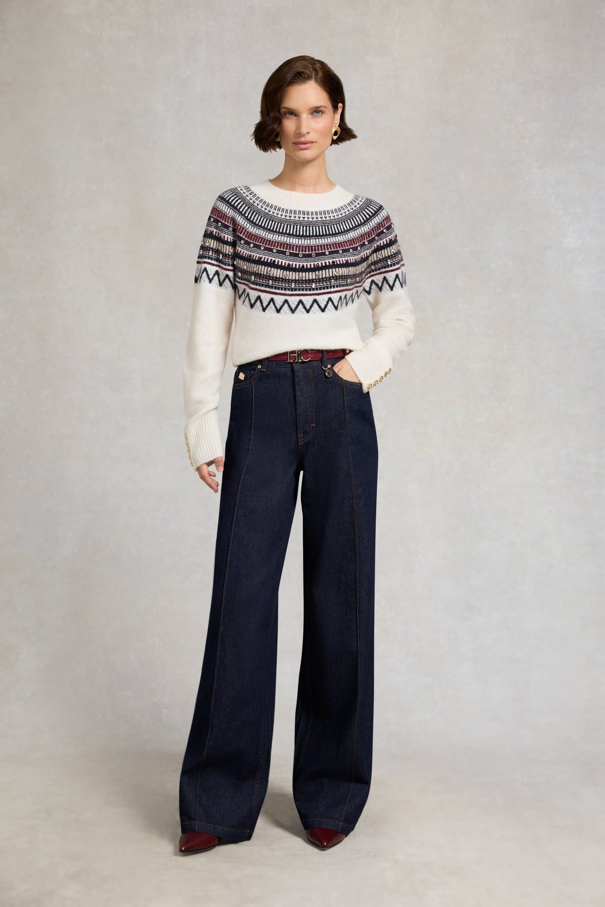 Jasmine Crew Neck Knit (Natural)