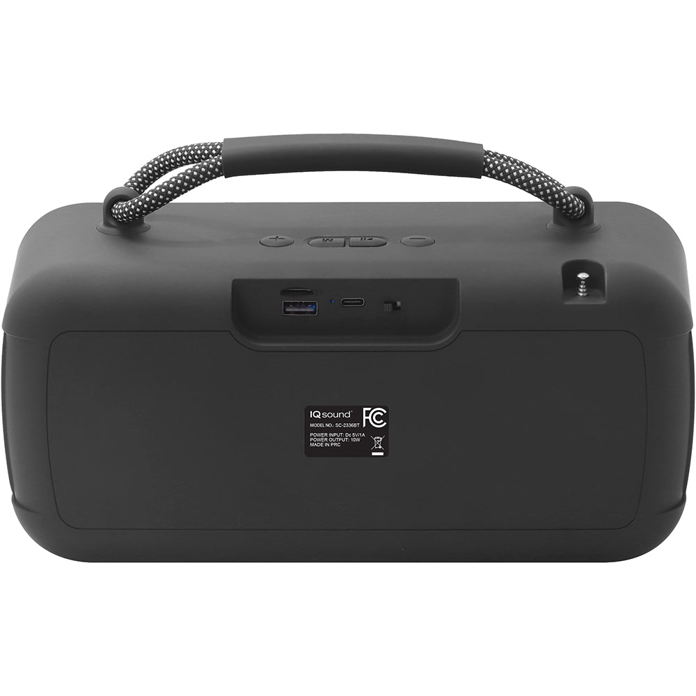 Halo Glow Portable Bluetooth Speaker - Black
