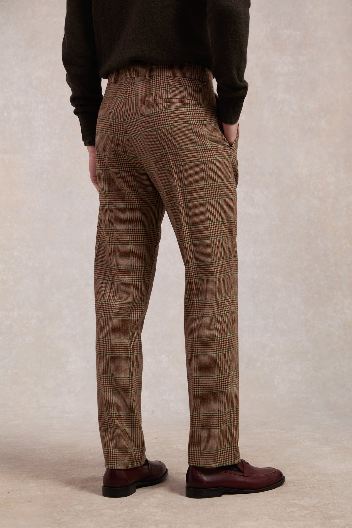The Classic Trouser (Clarence Check Forest)