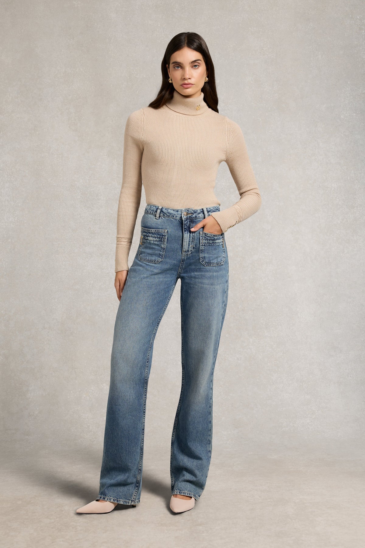 Jessica Straight Jean (Aged Indigo)