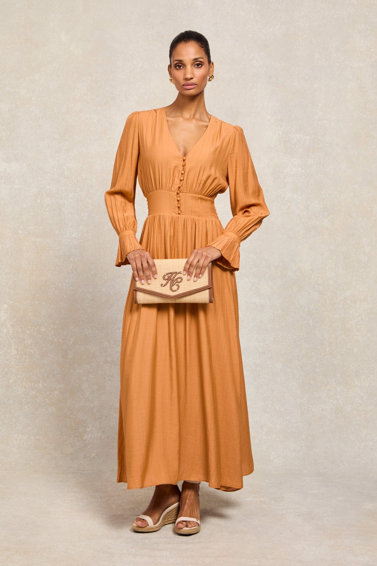 Amalfi Clutch Bag (Natural Tan)