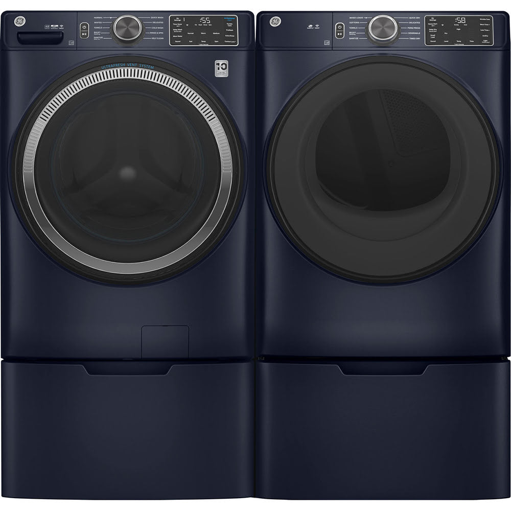 4.8 CuFt Smart Front Load Sapphire Blue Washer