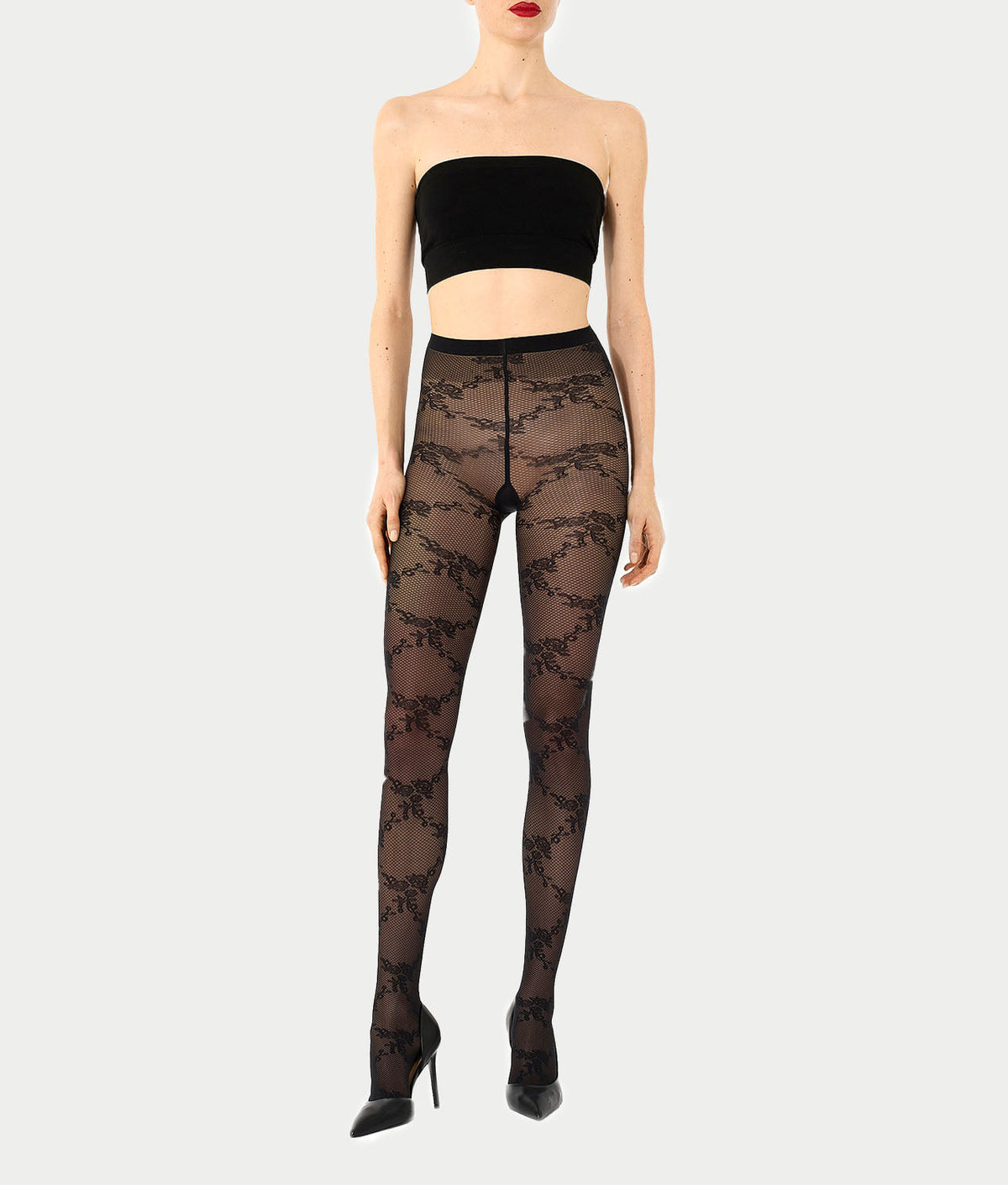 Floral Lace Tights