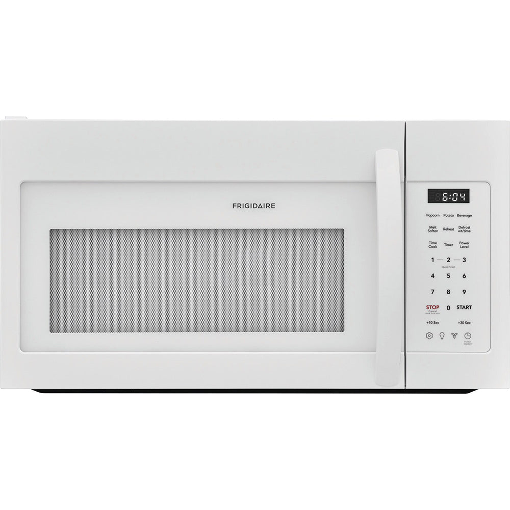 1.8 CuFt 1000 Wattage Over-The-Range Microwave in White with 2-Speed Ventilation