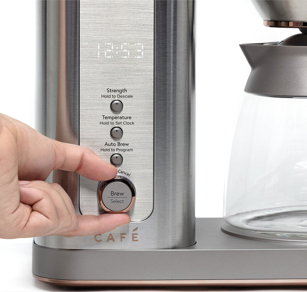 Specialty Drip Coffee Maker with Glass Carafe - Stainless Steel