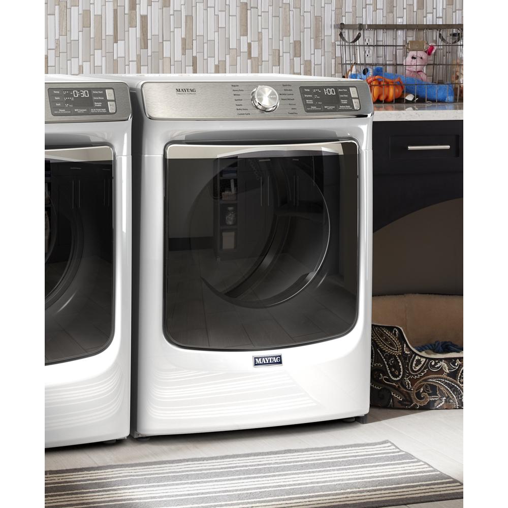 7.3 CuFt Front Load Vented White Gas Dryer with Extra Power and Advanced Moisture Sensing Plus