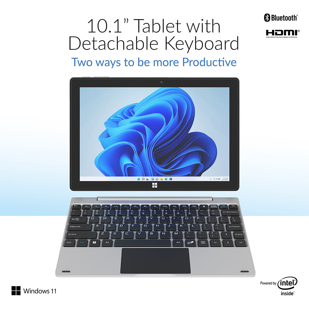 10.1” Tablet with Detachable Keyboard