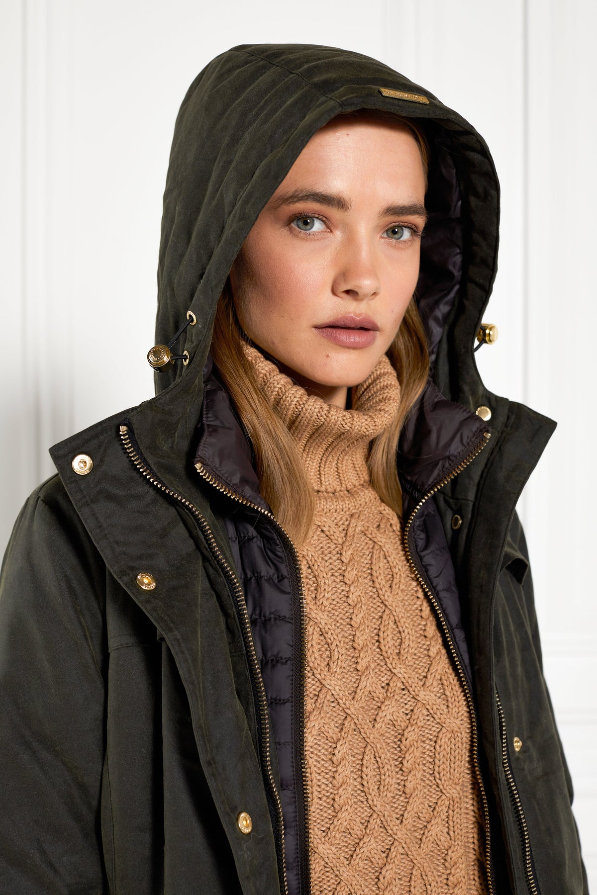 Wax Longline Field Coat (Dark Olive)