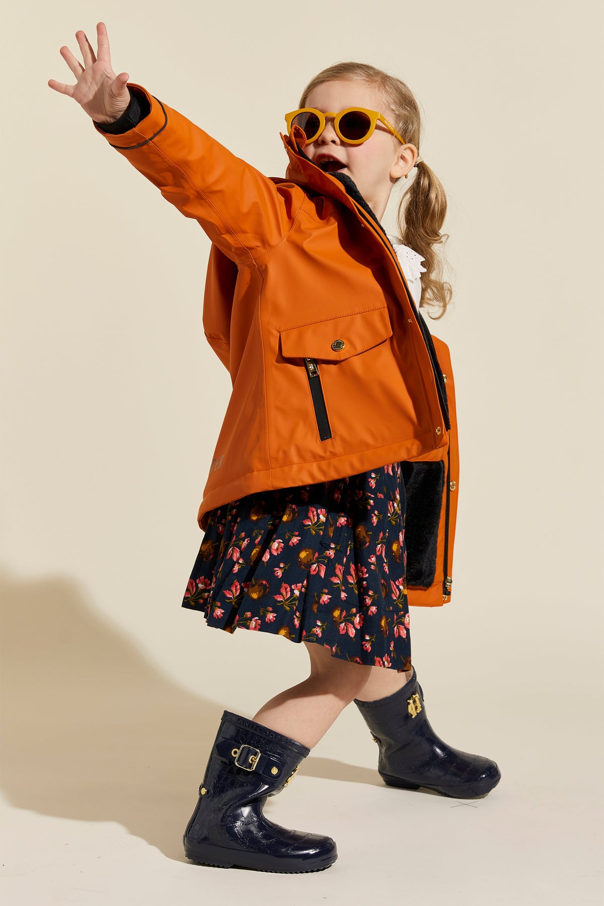 Little Sherpa Rain Mac (Firecracker)