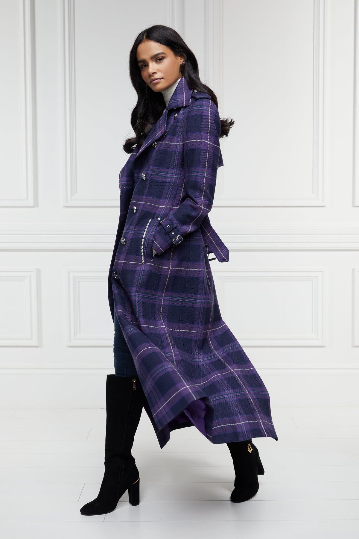 Jubilee Full Length Marlborough Trench (Jubilee Tartan)