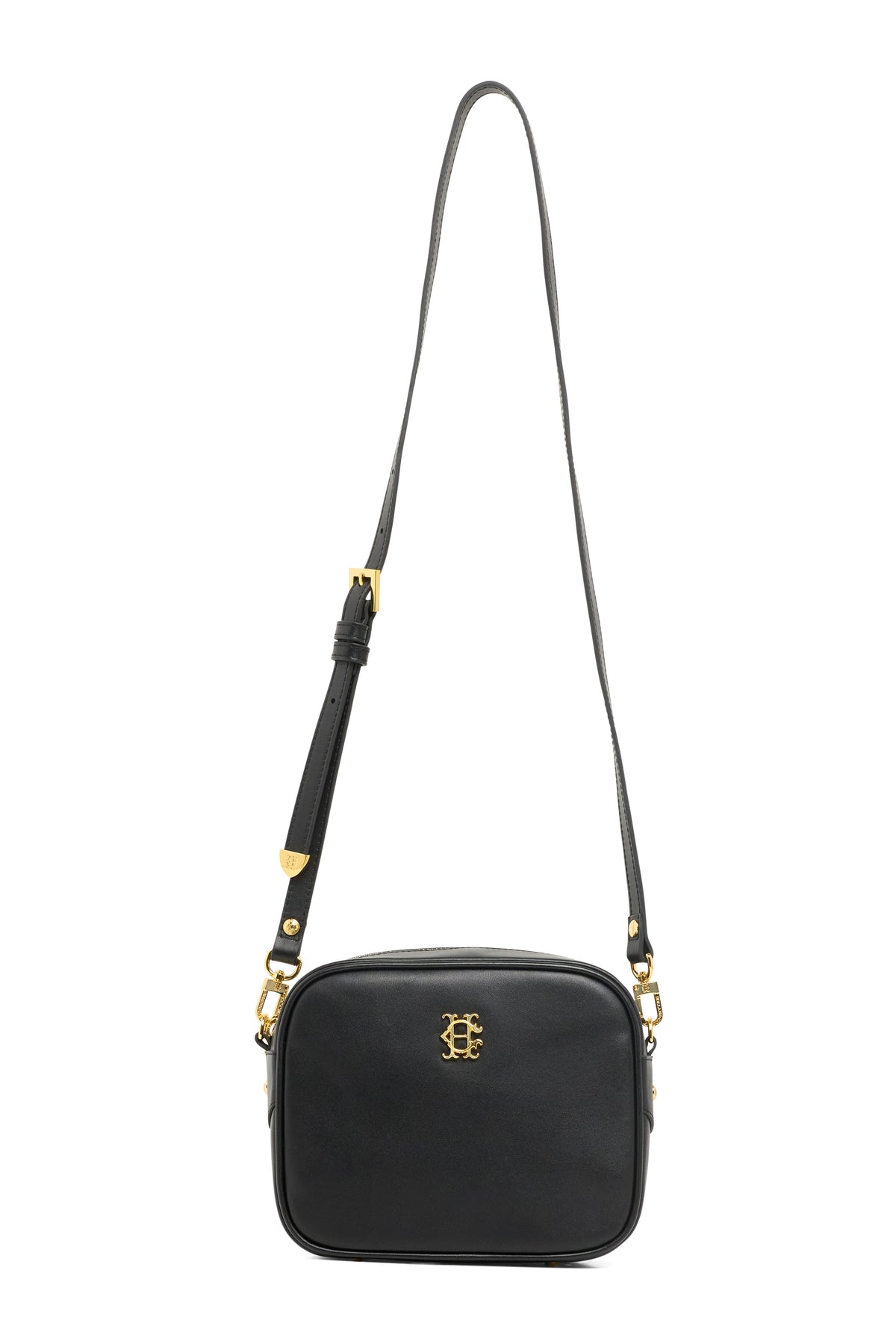 Country Camera Bag (Black Leather)