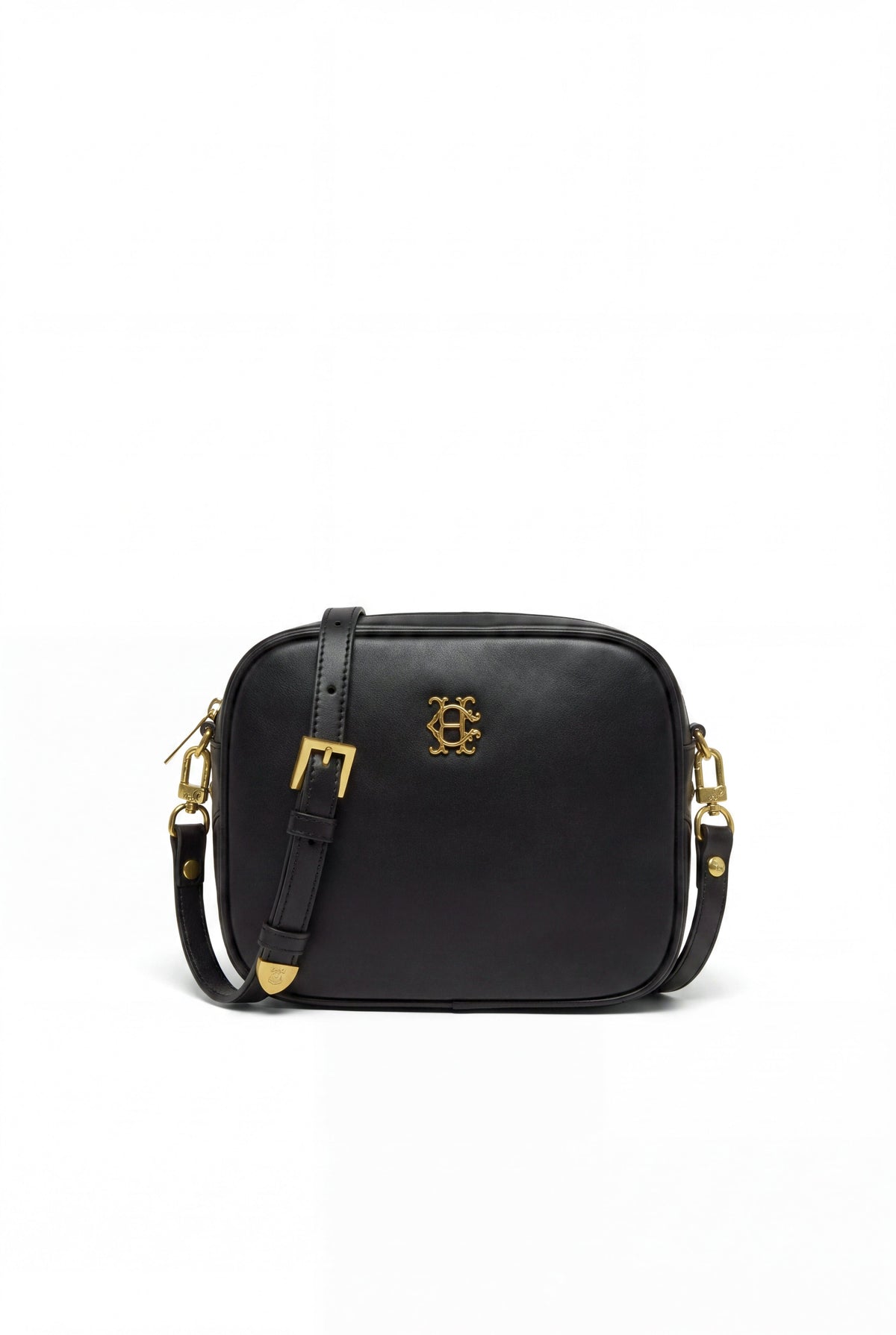 Country Camera Bag (Black Leather)