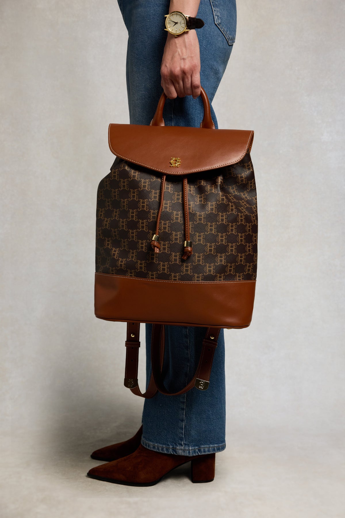 Mayfair Backpack (Tan Monogram)
