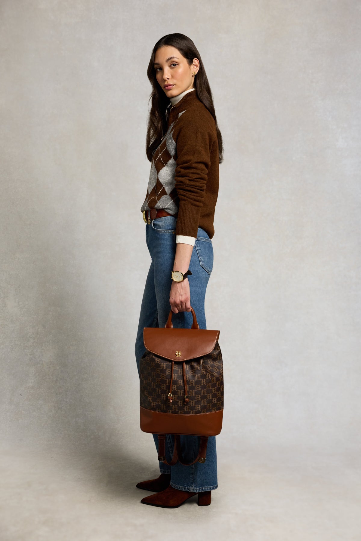 Mayfair Backpack (Tan Monogram)