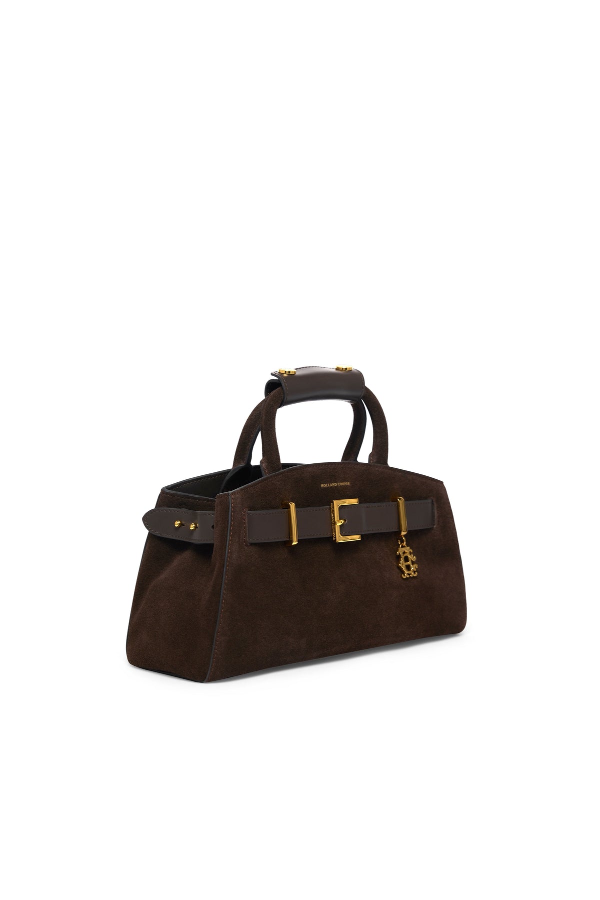 Milan Mini Tote (Chocolate Suede)