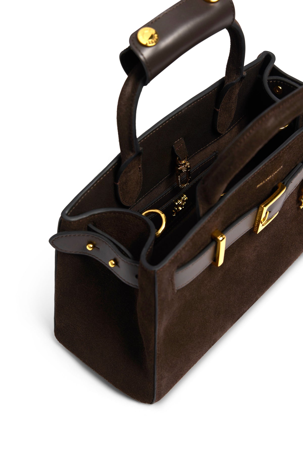 Milan Mini Tote (Chocolate Suede)