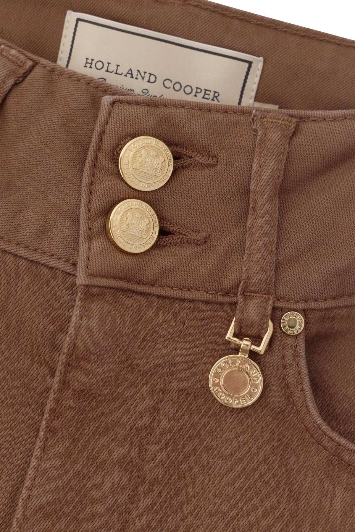 High Rise Flare Jean (Chestnut)