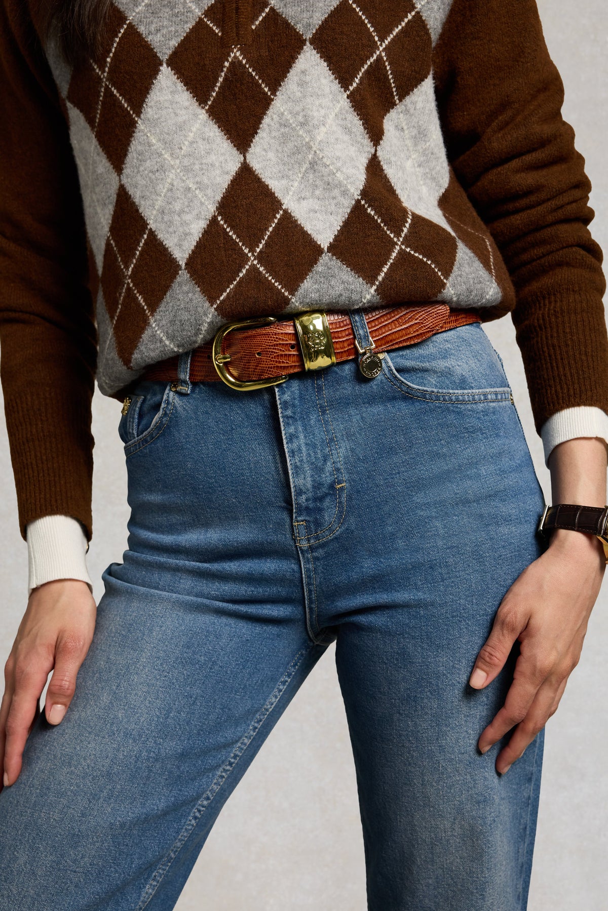 Denali Classic Belt (Chestnut Lizard)