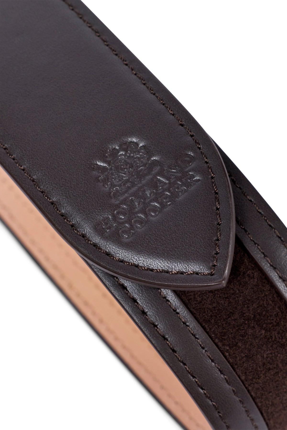 Heraldic Window Belt (Chocolate Suede)