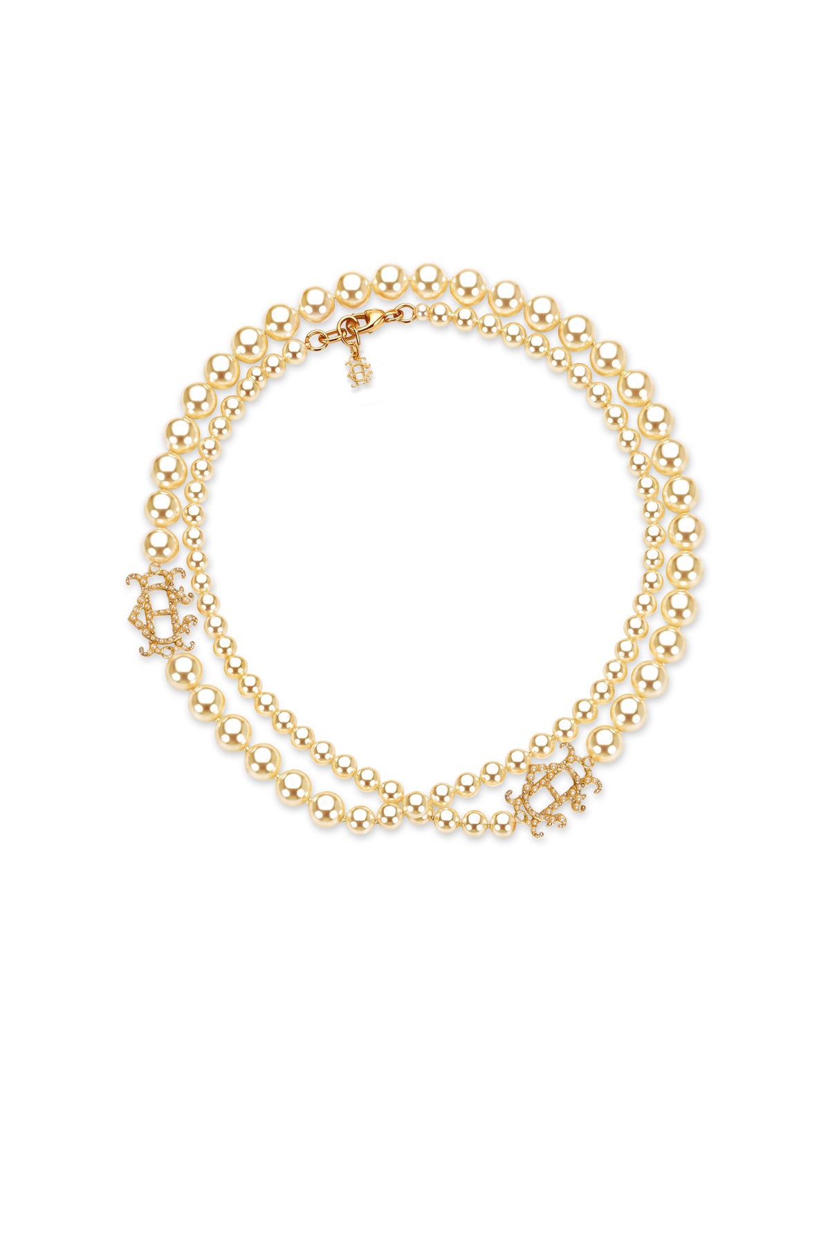 Long Pearl Necklace (Champagne Pearl)