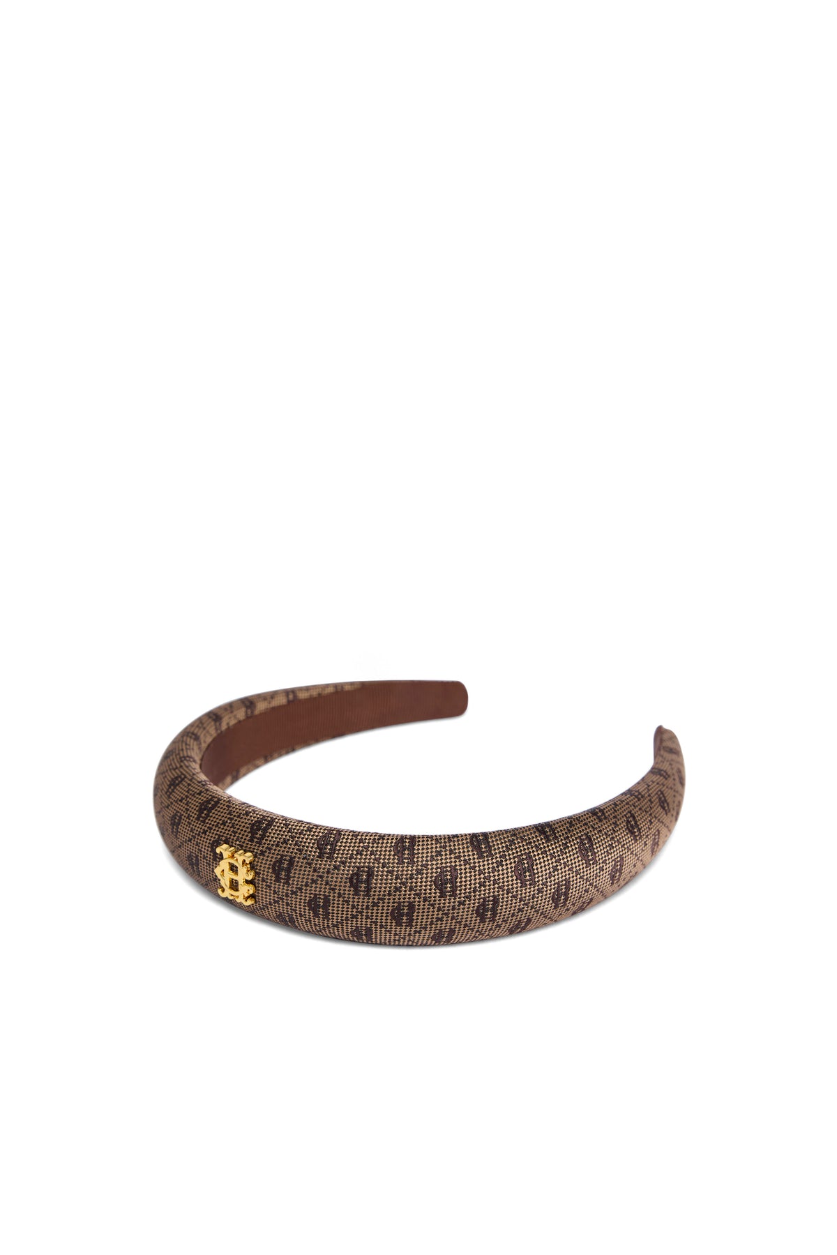 Narrow Headband (Chocolate Monogram)