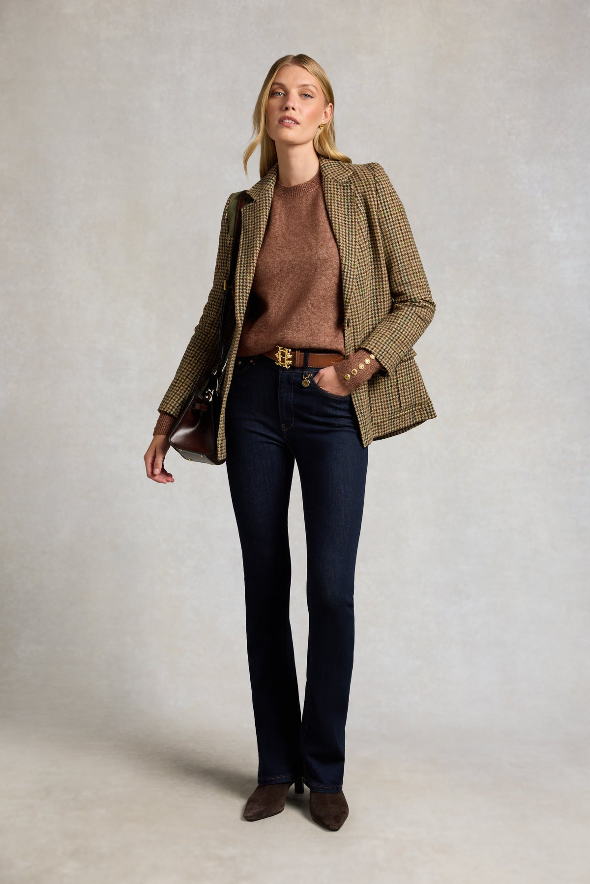 Tori Crew Neck Knit (Latte)