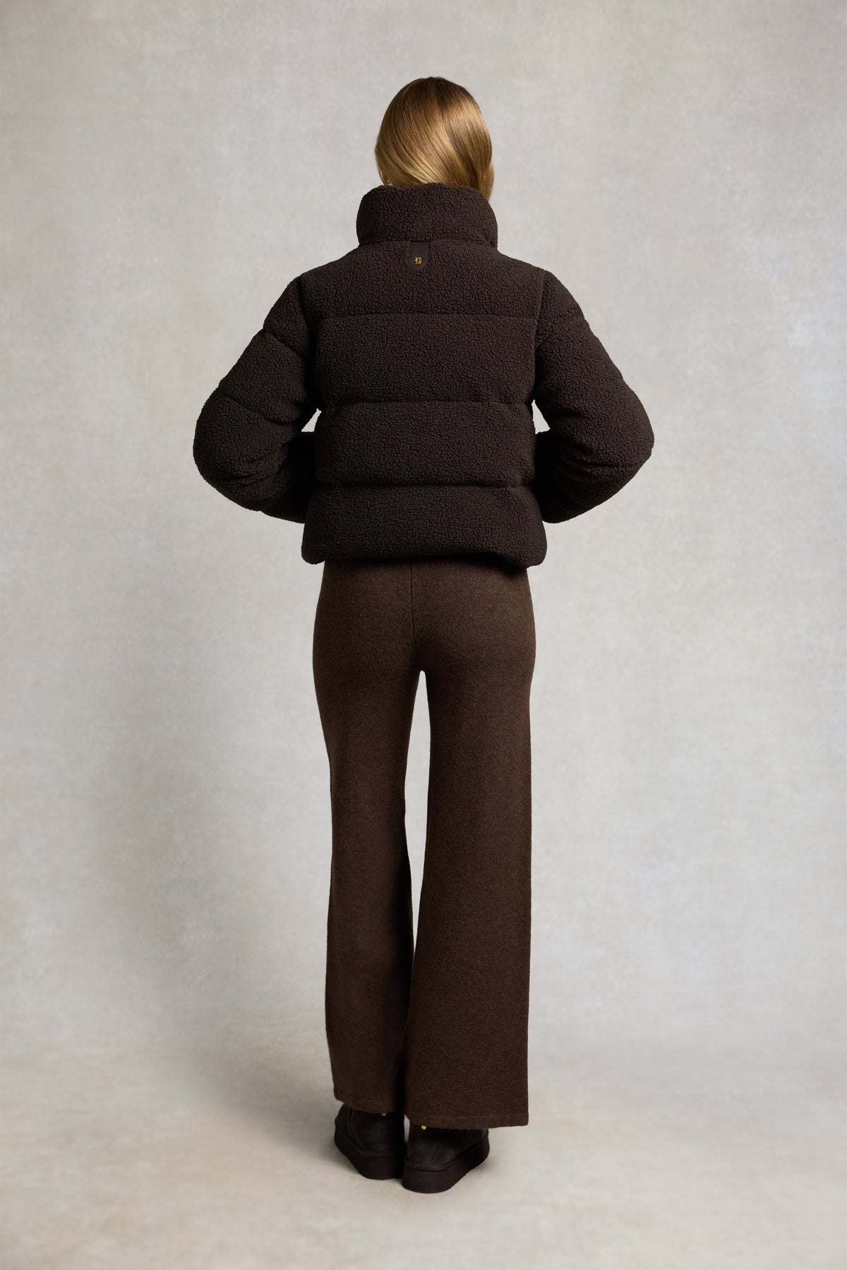 Classic Teddy Padded Jacket (Chocolate Borg)