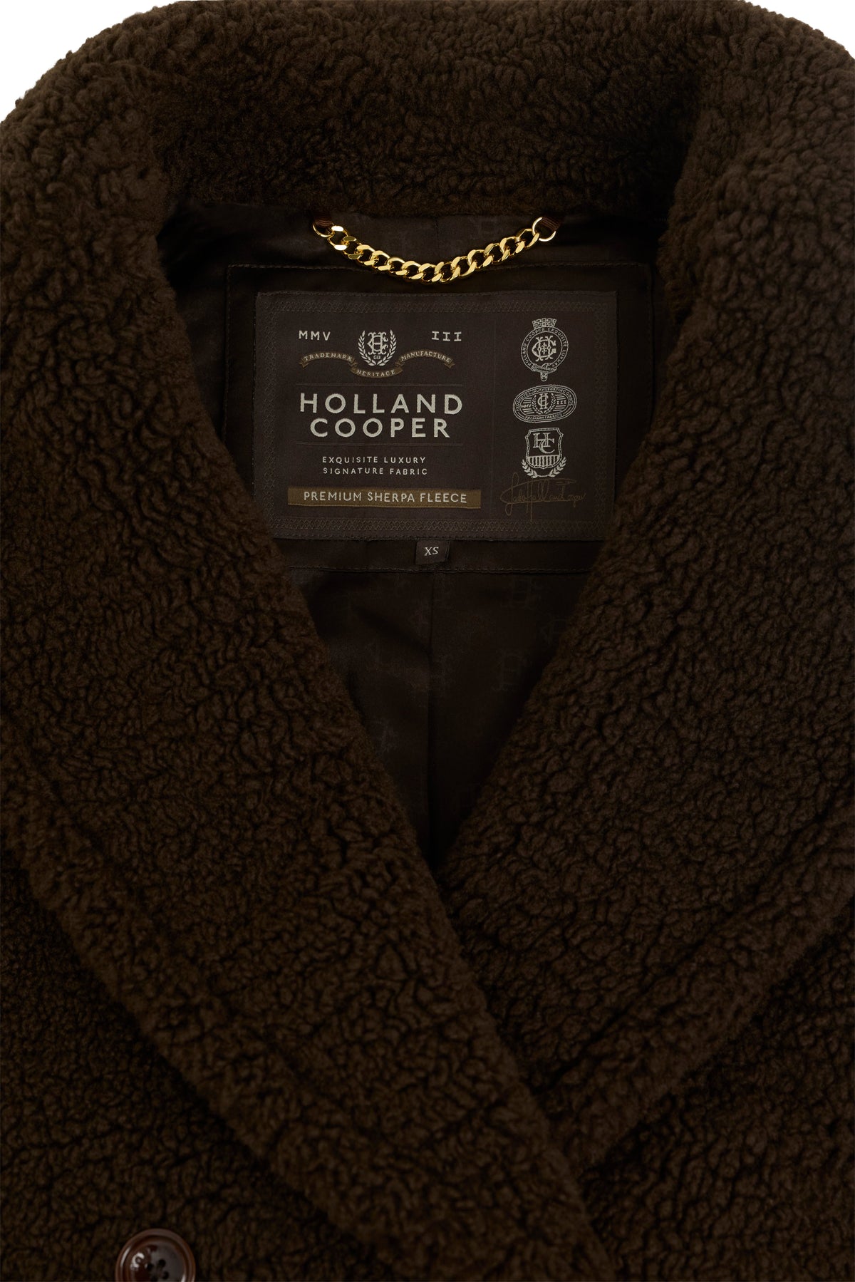 Teddy Longline Overcoat (Chocolate)