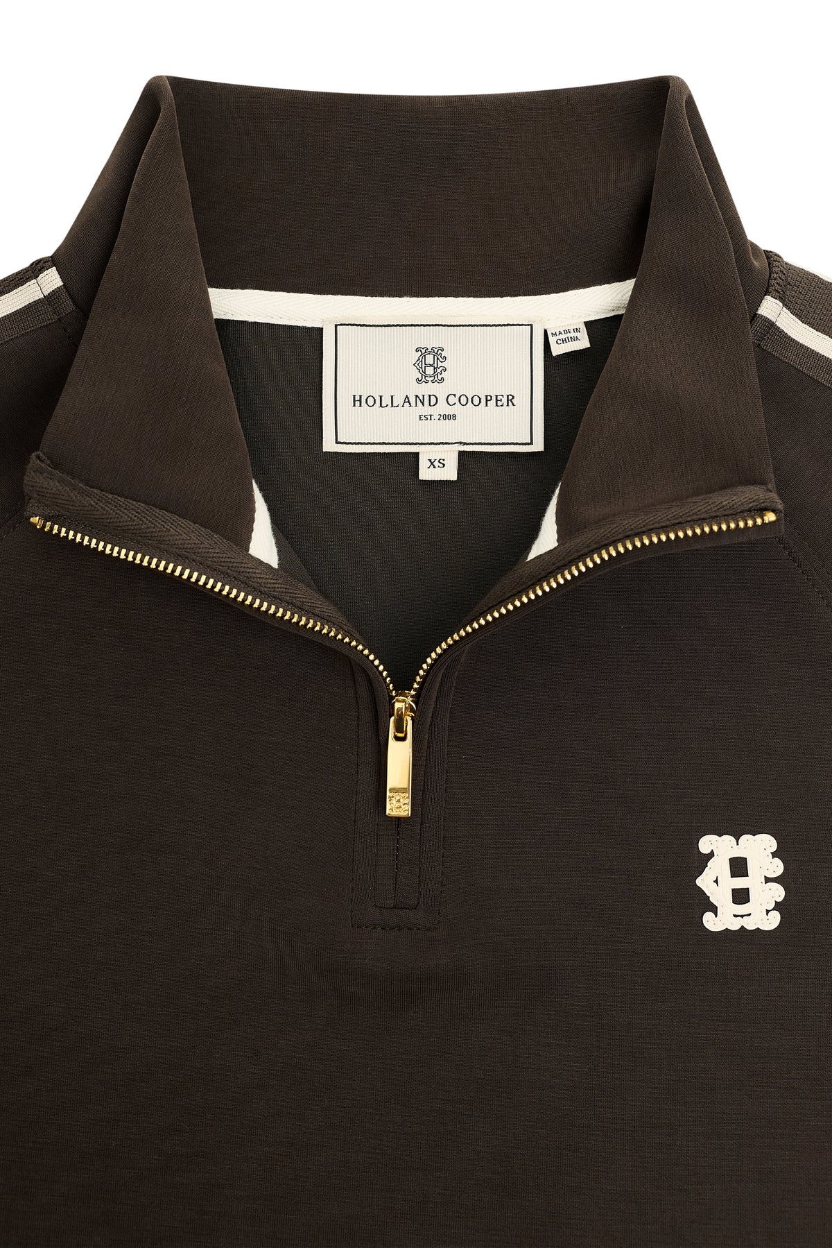 Broughton Quarter Zip Sweat (Chocolate)