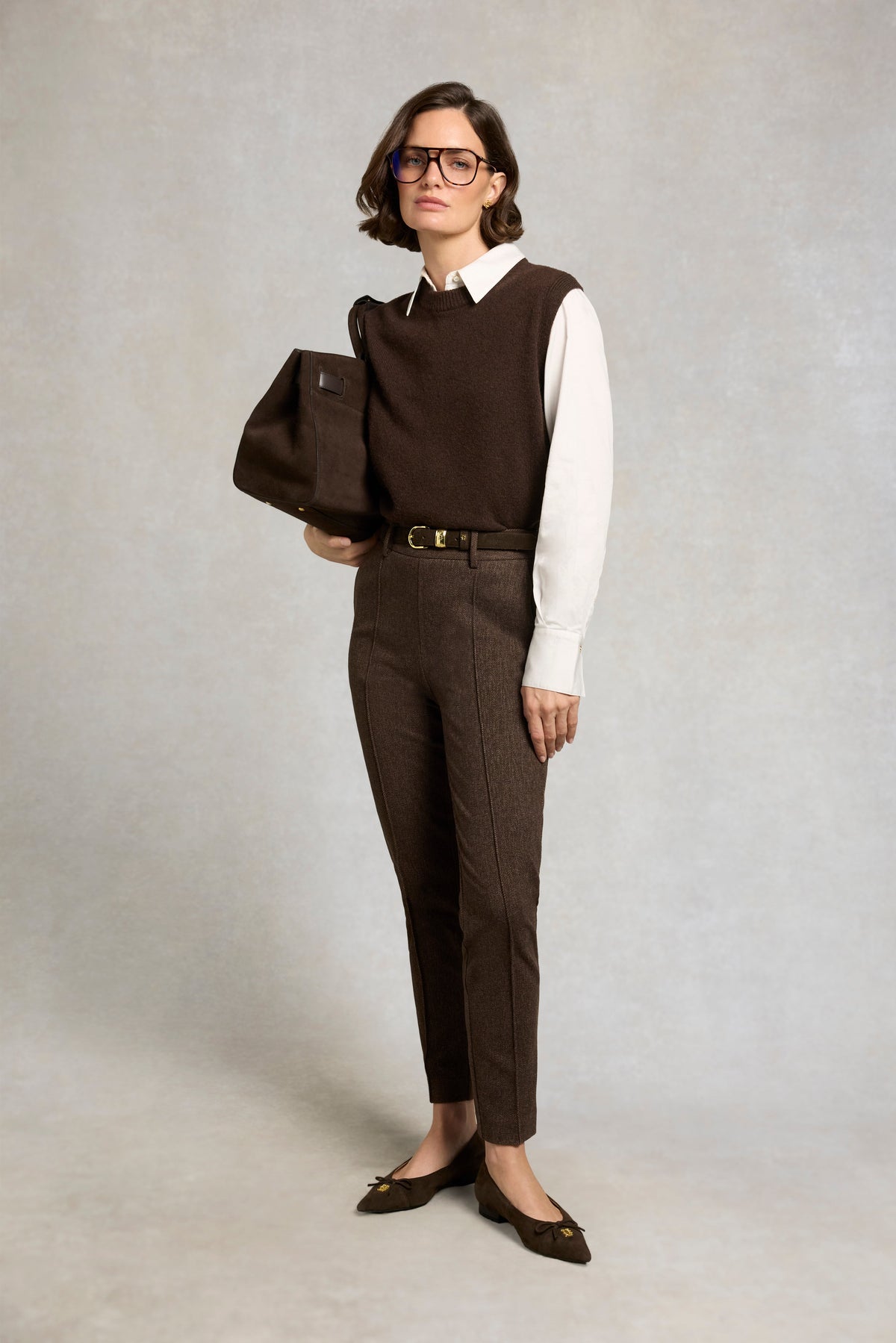 Richmond Contour Slim (Walnut Herringbone)