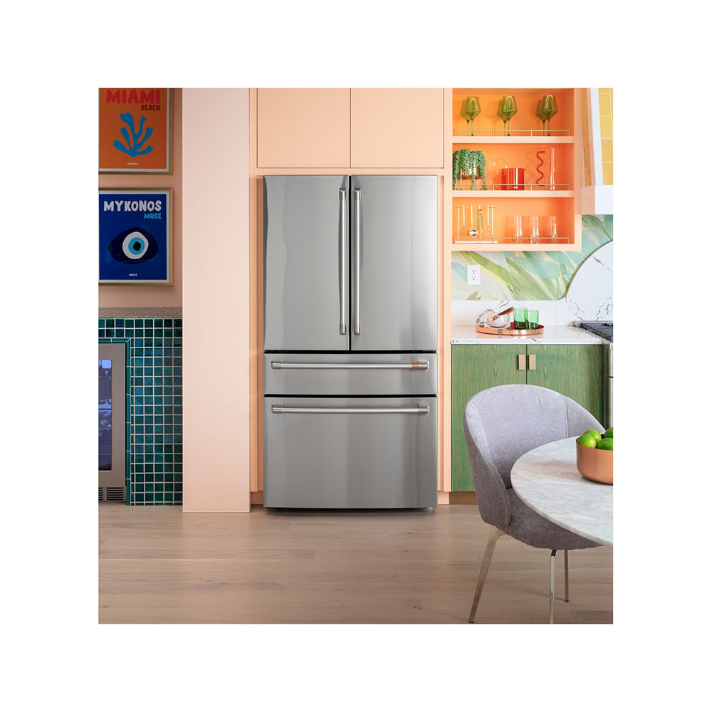 28.7 CuFt Smart 4-Door French Door Refrigerator in Stainless Steel with Dual-Dispense AutoFill Pitcher