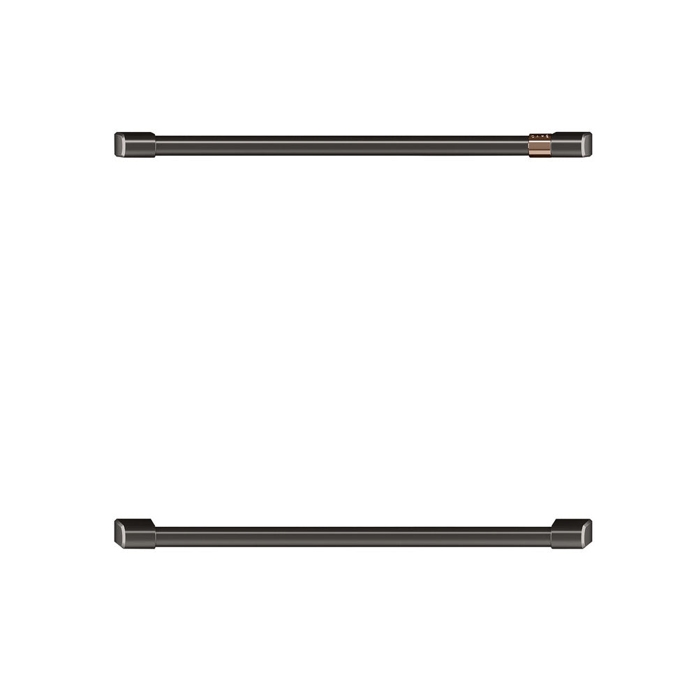 2 - 30-inch Double Wall Oven Handles - Brushed Black
