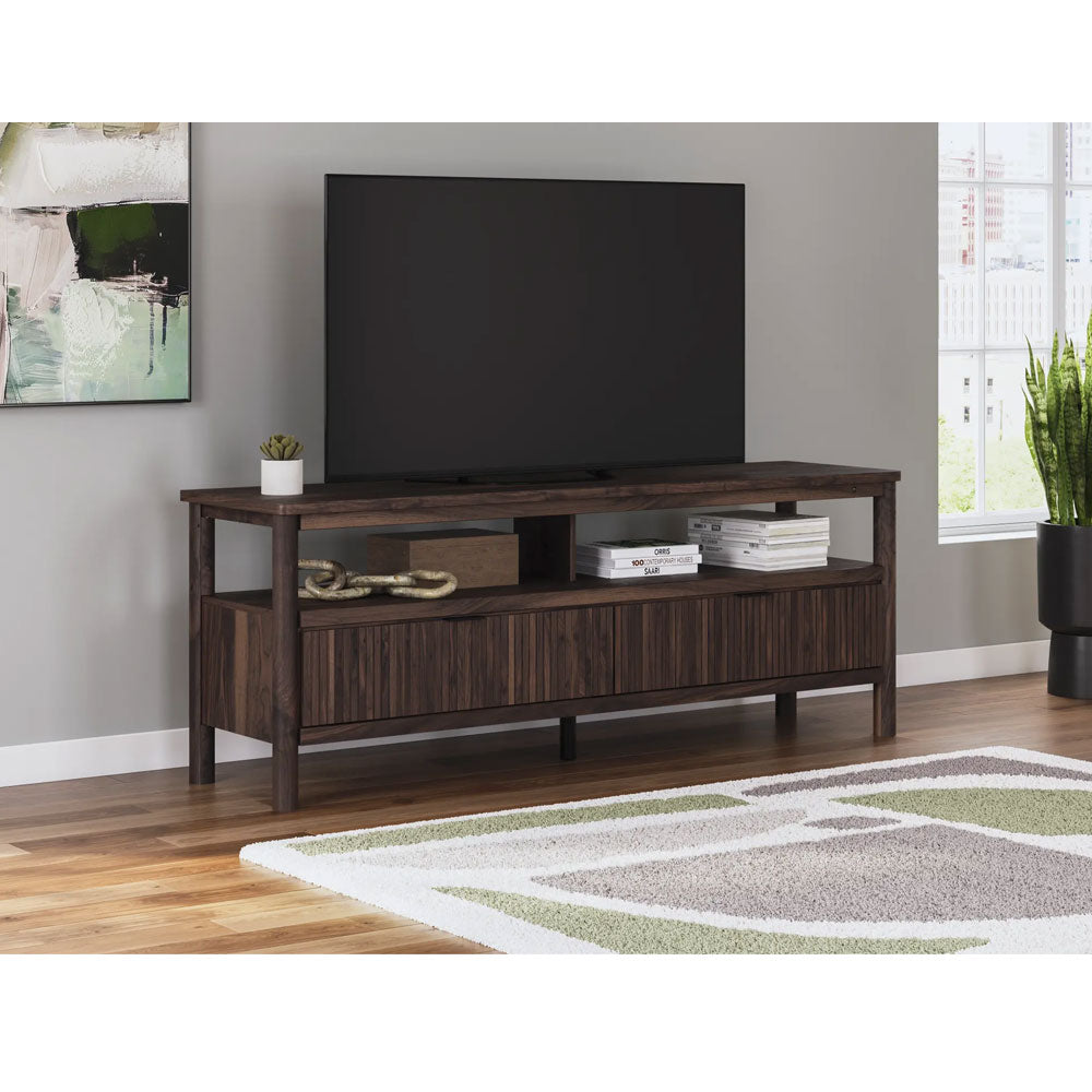 Cadmori 72" Wide TV Stand — Brown