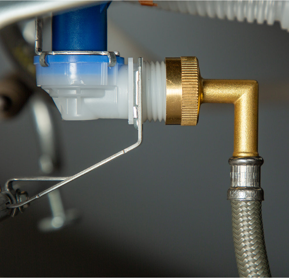 6' Braided Install Hose with 3/4" Elbow