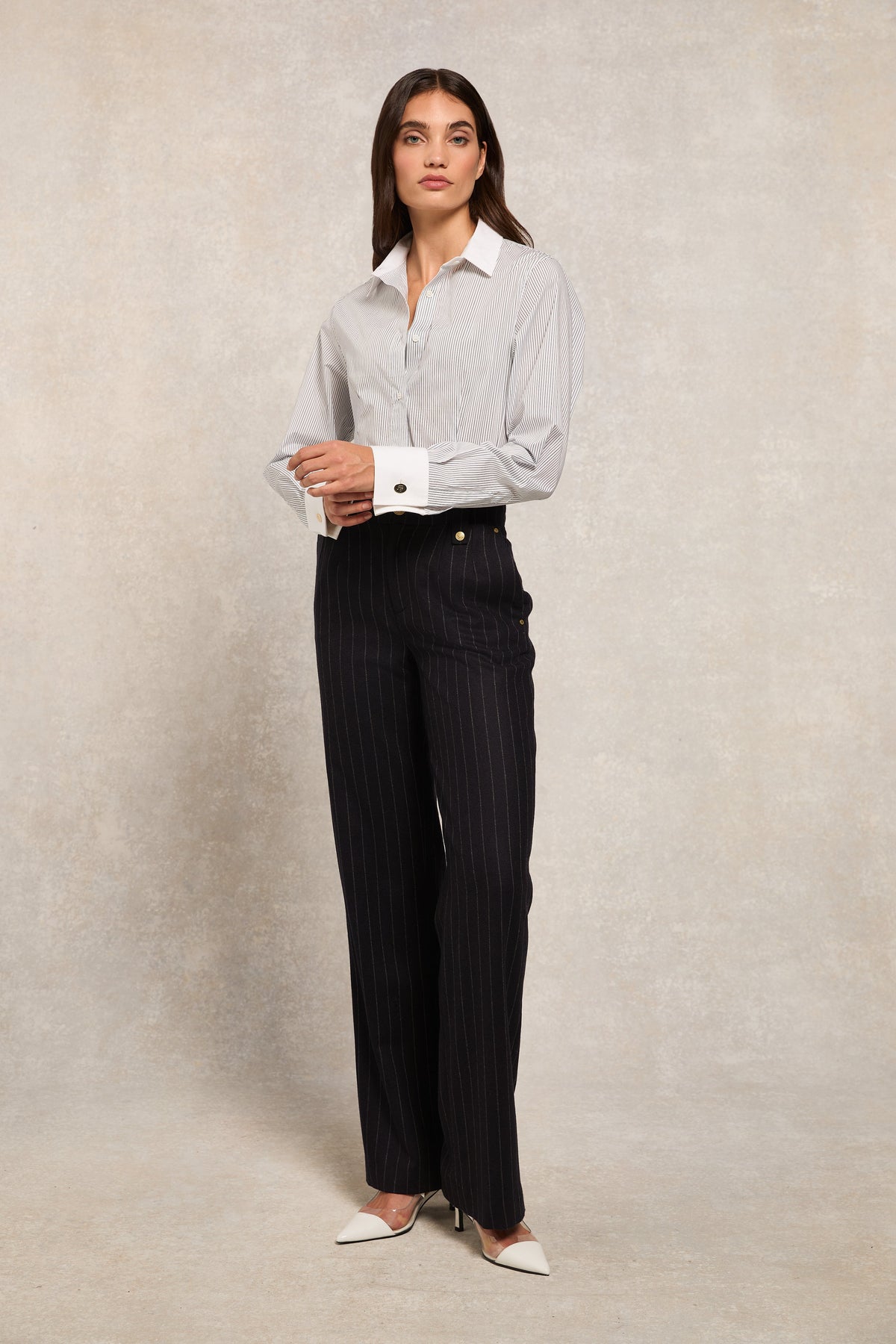 Louisa Shirt (Pinstripe)