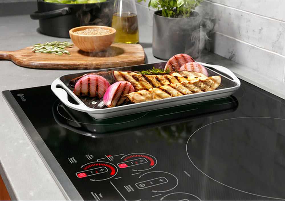 30" 4-Element Induction Electric Cooktop in Stainless Steel with Digital Touch Controls