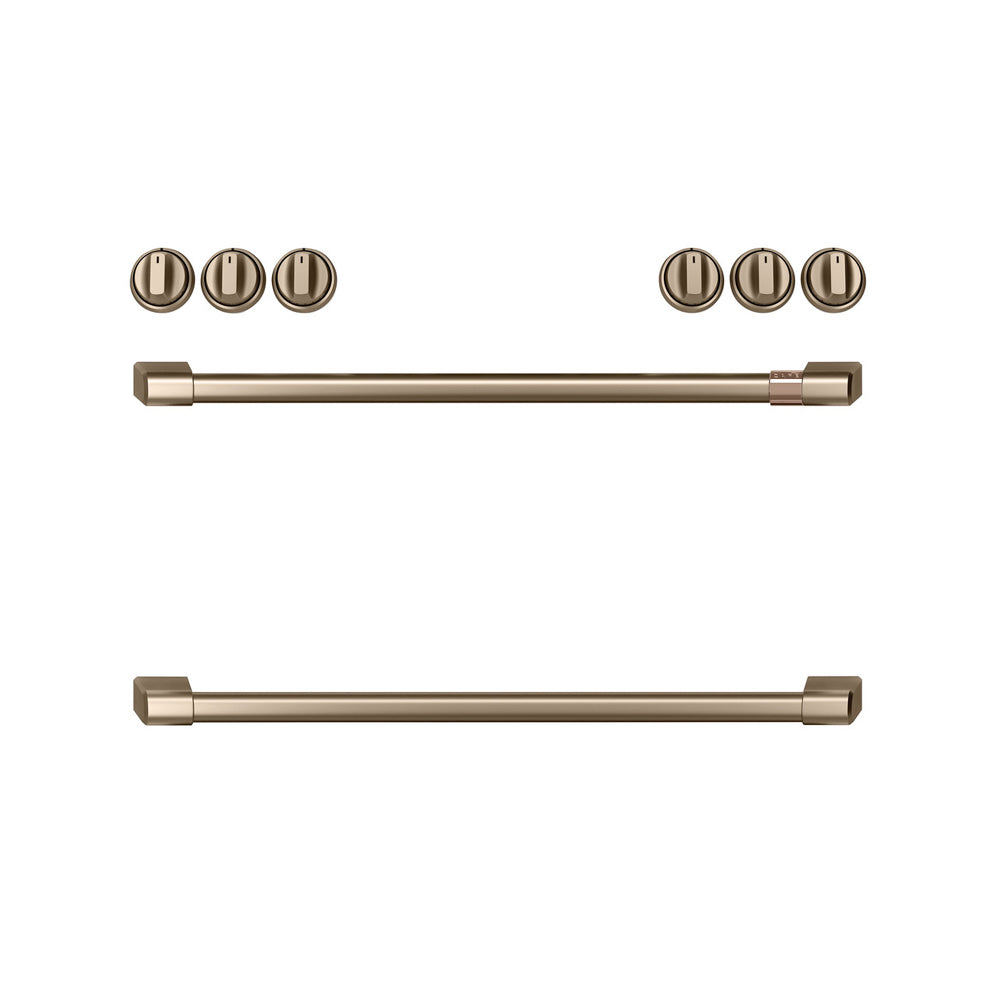 Cafe Series Control Electric Range Handle and Knob Kit - Bronze