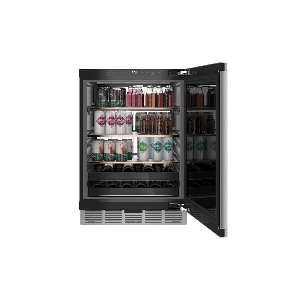 14-Bottle Beverage Center - Platinum Glass