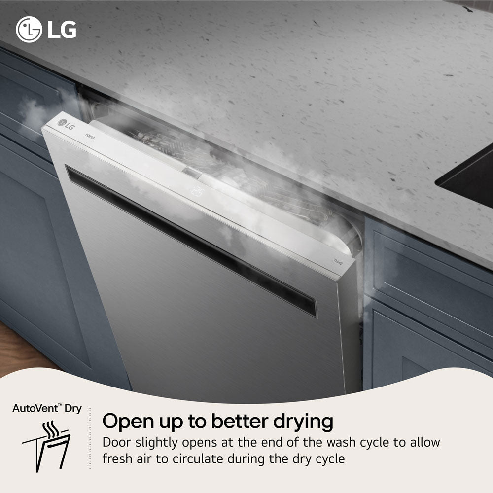 42 dBA FlushFit™ Top Control Dishwasher with 1-Hour Wash & Dry Cycle