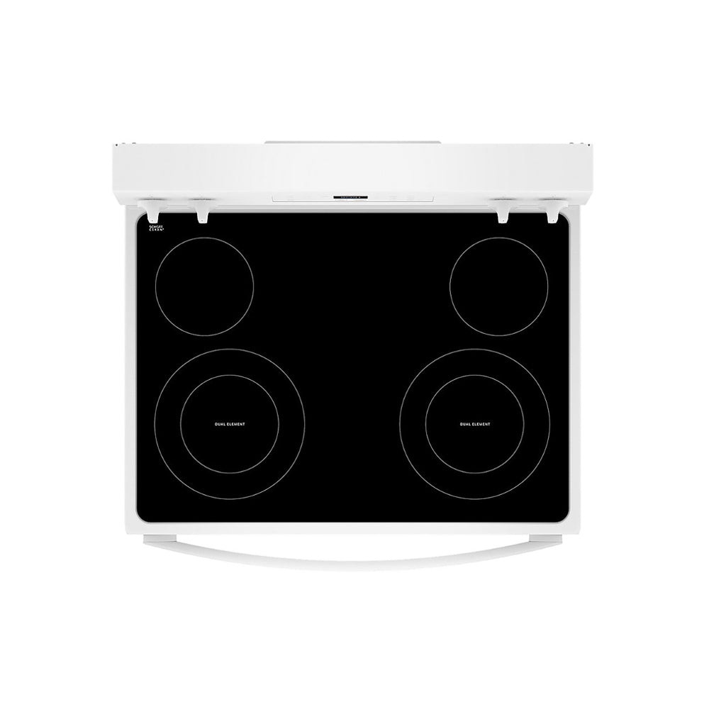30-inch Electric Range with Steam Clean - White