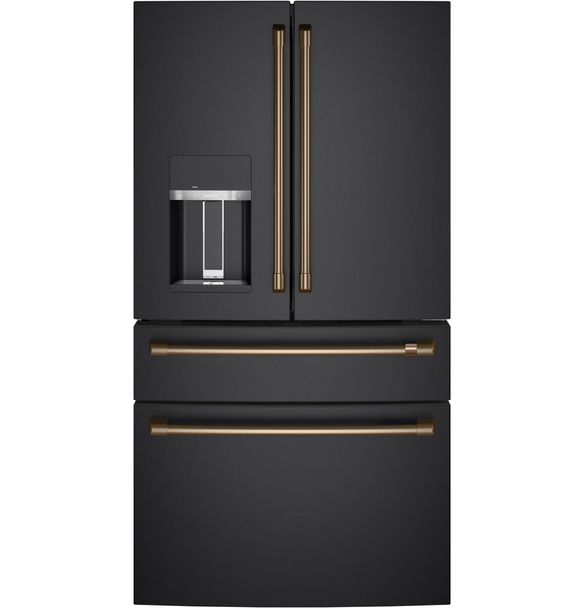 4-Door French Door Refrigerator 4 Piece Handle Kit - Brushed Bronze