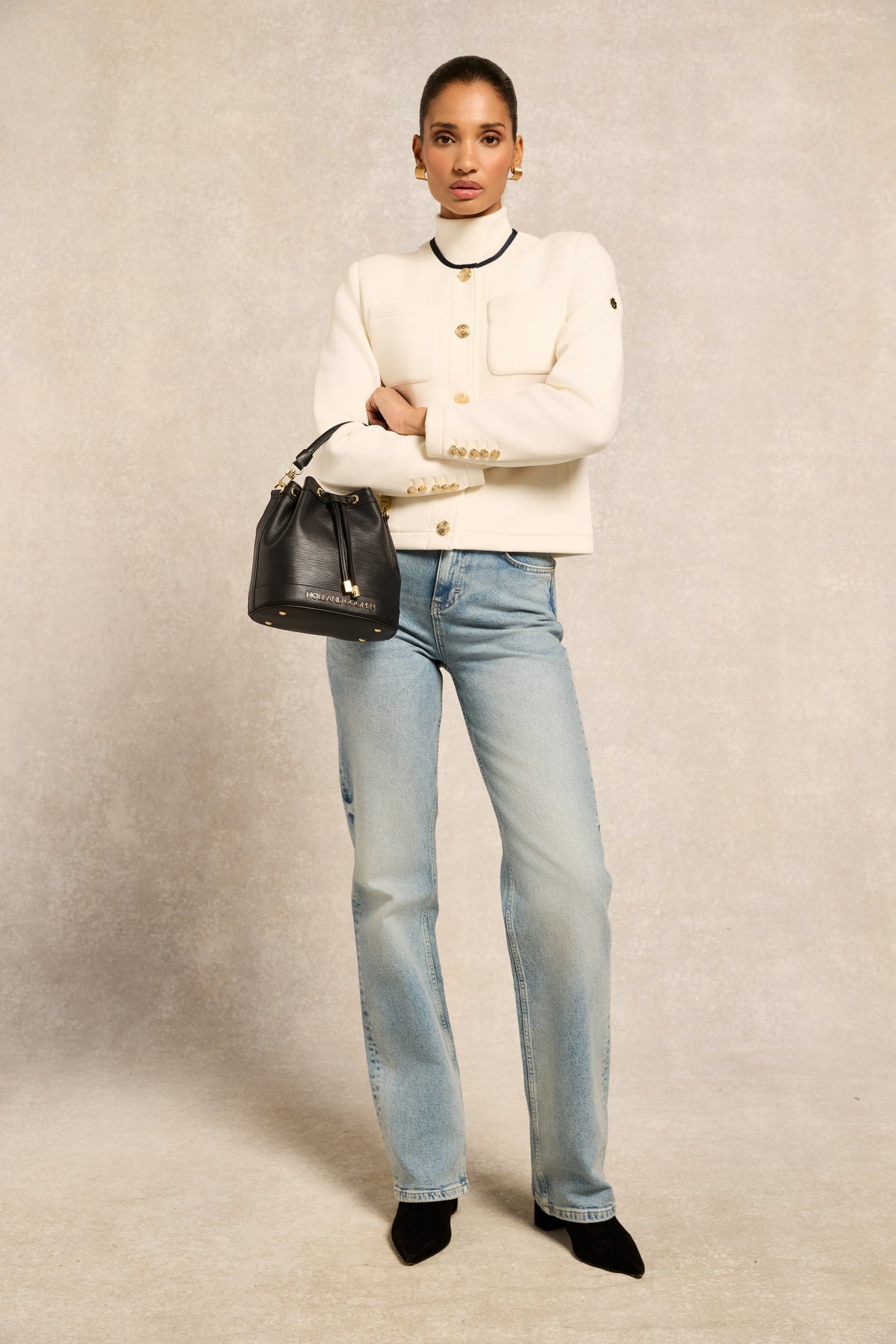 Chloe Jersey Jacket (Cream)